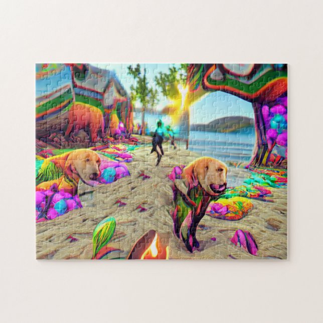 Labrador Retriever Dog Puzzle (Horizontal)