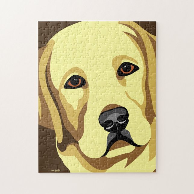 Labrador Retriever Dog Puzzle (Vertikal)