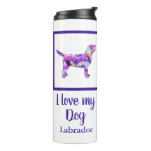 Labrador Retriever Dog Silhouette Lila PY&B