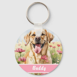 Labrador Retriever Dog Tag – Custom Info Schlüsselanhänger
