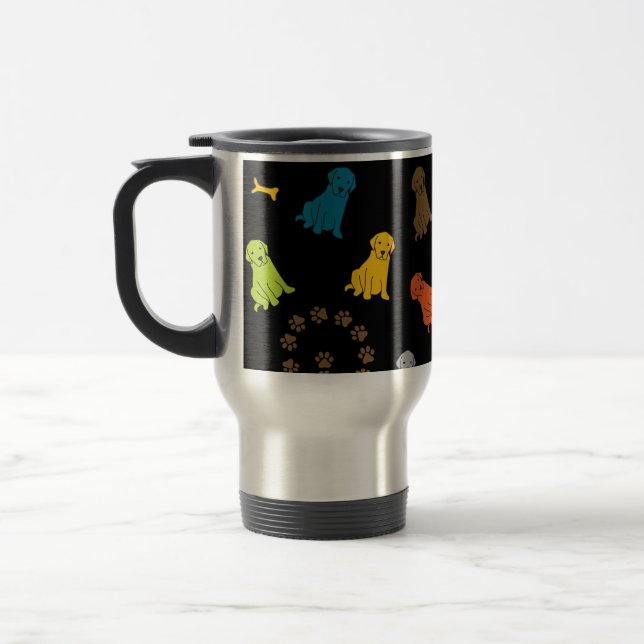 Labrador Retriever Dog Travel Mug Cup Reisebecher (Links)