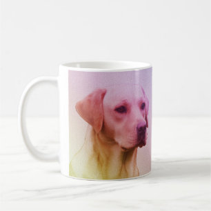 Labrador Retriever Dog Watercolor Portrait 01 Kaffeetasse