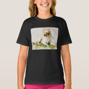 Labrador Retriever Dog Watercolor Portrait 03 T-Shirt