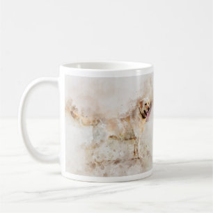Labrador Retriever Dog Watercolor Portrait 05 Kaffeetasse