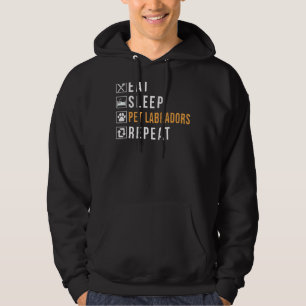 Labrador Retriever essen schlafende Begleiter Labr Hoodie