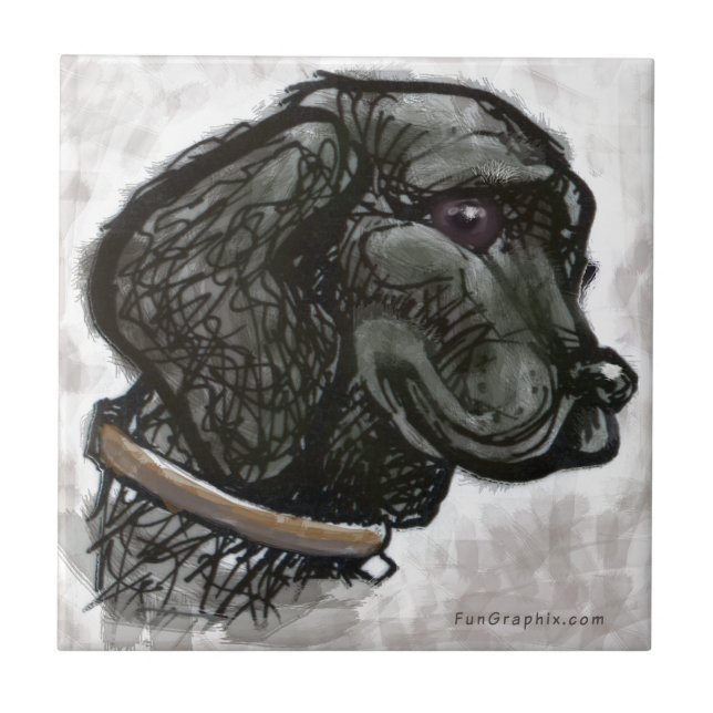 Labrador Retriever Fliese (Vorderseite)