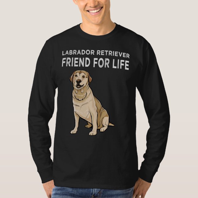 Labrador Retriever Friends for Life Dog Friendship T-Shirt (Vorderseite)