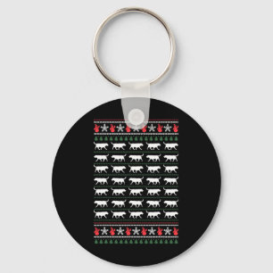 Labrador Retriever Frohe Weihnachten Ugly Sweater Schlüsselanhänger
