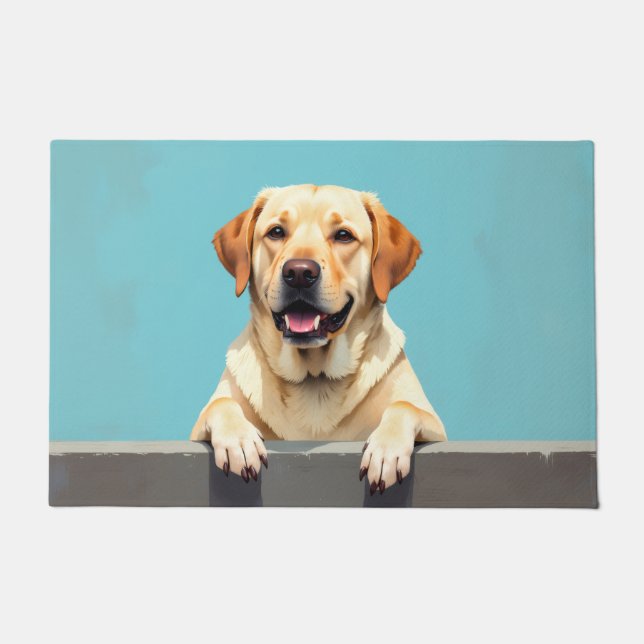 Labrador Retriever Fußmatten Kunst Fußmatte (Vorderseite)