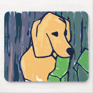 LABRADOR RETRIEVER-GARTEN-PANTOFFEL MOUSEPAD
