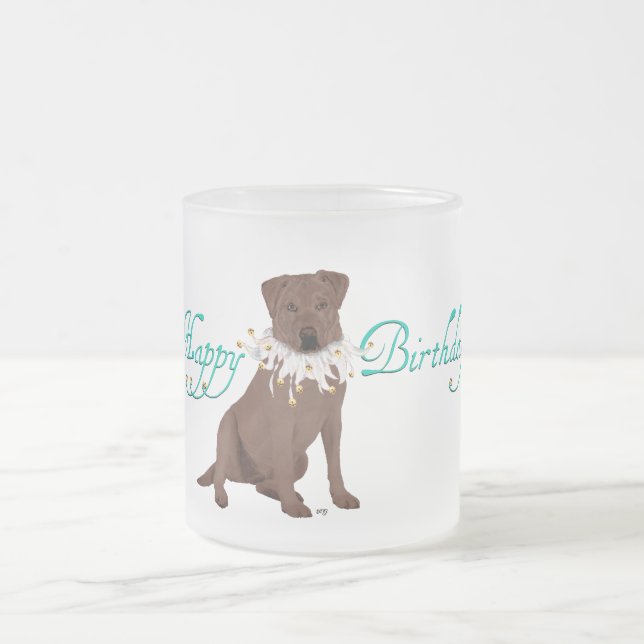 Labrador Retriever Geburtstagsgrüße Mattglastasse (Mittel)