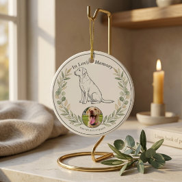 Labrador Retriever Gedenk-Andenken Sage Botanica Keramik Ornament