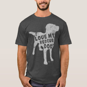 Labrador Retriever Geschenk I Liebe My Rescue Dog T-Shirt
