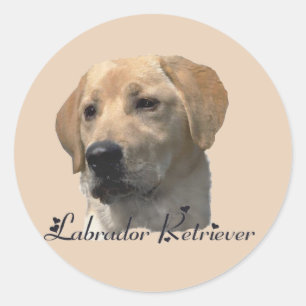 Labrador Retriever Geschenke Runder Aufkleber