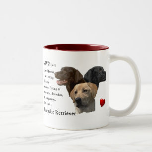 Labrador retriever-Geschenke Zweifarbige Tasse