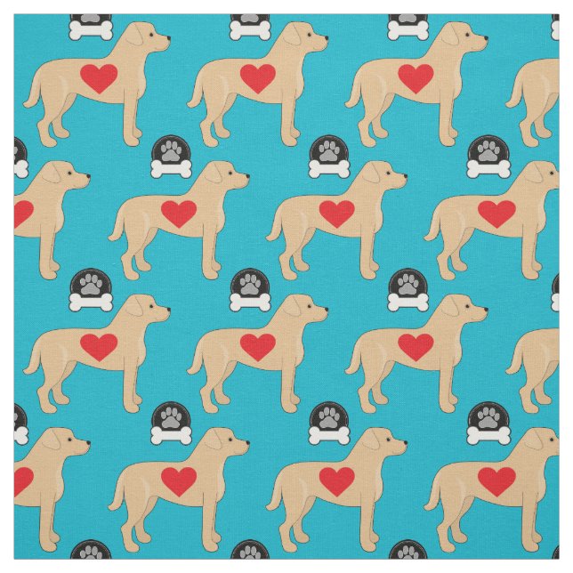 Labrador retriever-Gewebe Stoff (Muster)