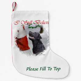 Labrador Retriever Glaube Weihnachten Kleiner Weihnachtsstrumpf