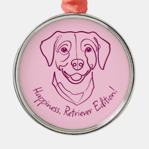 Labrador Retriever. Glückseligkeit, Retriever Edit Ornament Aus Metall