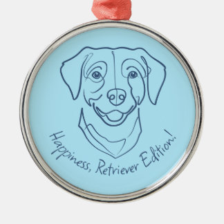 Labrador Retriever. Glückseligkeit, Retriever Edit Ornament Aus Metall