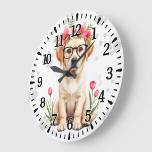 Labrador Retriever Große Wanduhr