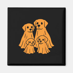 Labrador Retriever Halloween-Geist Familie Lustig Magnet