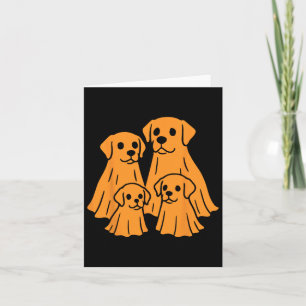 Labrador Retriever Halloween Ghost Family Funny Do Karte