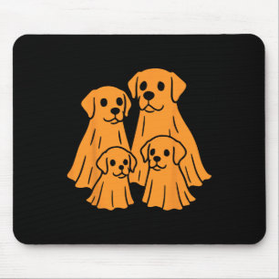 Labrador Retriever Halloween Ghost Family Funny Do Mousepad