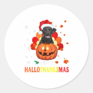 Labrador Retriever Halloween Runder Aufkleber