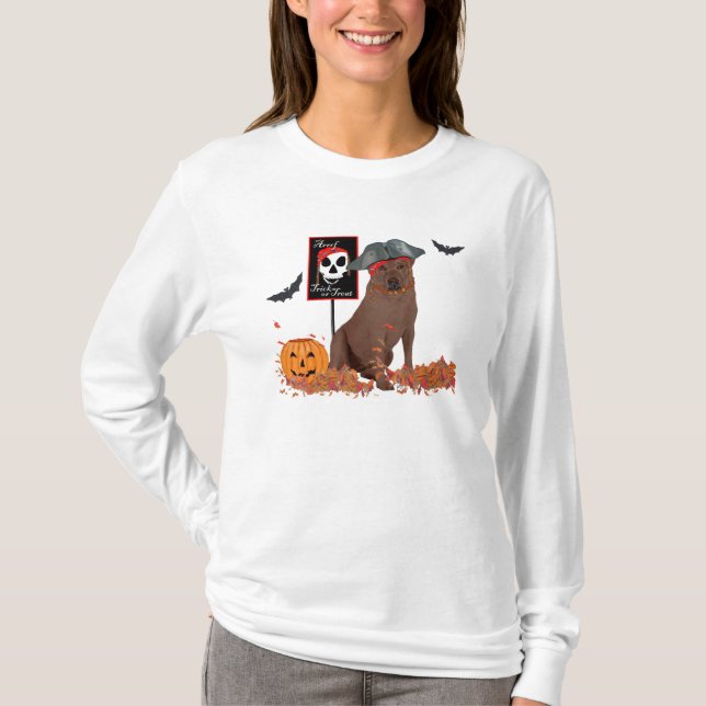 Labrador Retriever Halloween T-Shirt (Vorderseite)