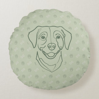 Labrador Retriever. Happiness Edition! Rundes Kissen