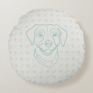 Labrador Retriever. Happiness Edition! Rundes Kissen