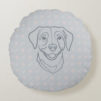 Labrador Retriever. Happiness Edition! Rundes Kissen