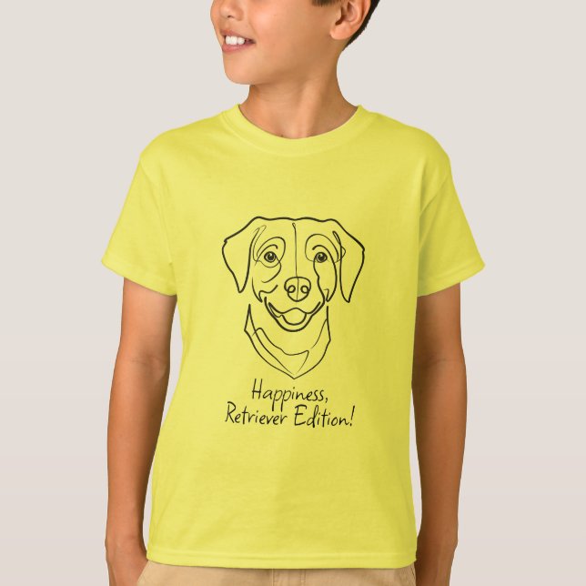 Labrador Retriever. Happiness, Retriever Edition! T-Shirt (Vorderseite)