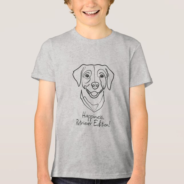 Labrador Retriever. Happiness, Retriever Edition! Tri-Blend Shirt (Vorderseite)