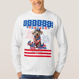 Labrador Retriever Happy 4. Juli Unabhängigkeit T-Shirt