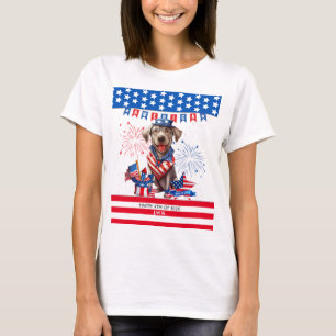 Labrador Retriever Happy 4. Juli Unabhängigkeit T-Shirt