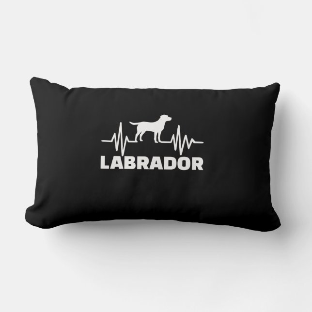 Labrador Retriever Heartbeat Lendenkissen (Vorderseite)