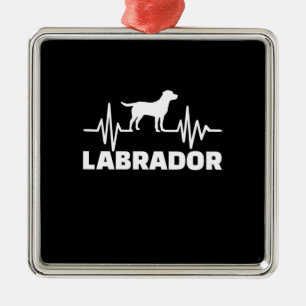 Labrador Retriever Heartbeat Ornament Aus Metall