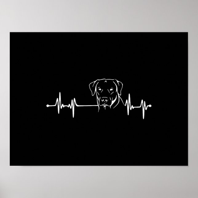 Labrador Retriever - Heartbeat Poster (Vorne)