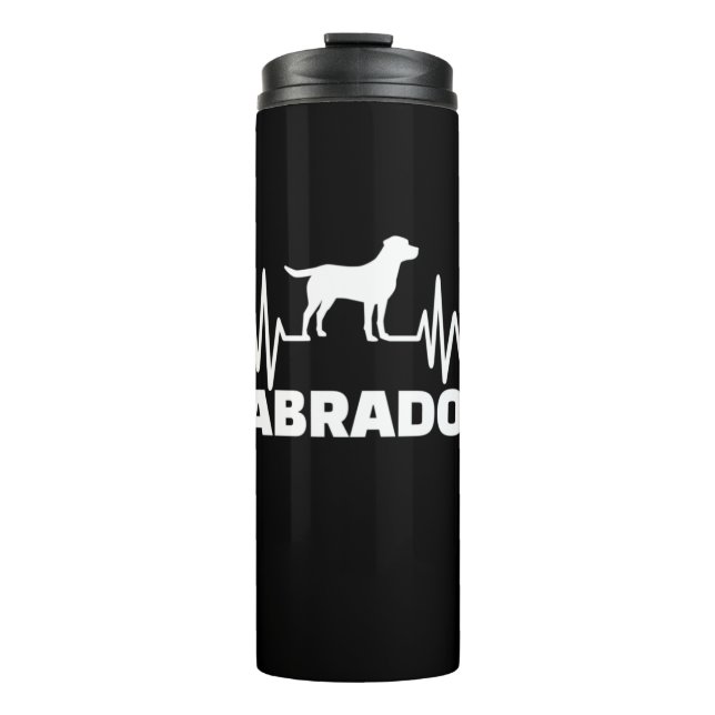 Labrador Retriever Heartbeat Thermosbecher (Vorderseite)