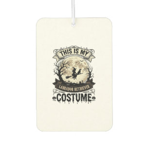 Labrador Retriever Hexe Halloween Kostüm Shirt_1 Autolufterfrischer