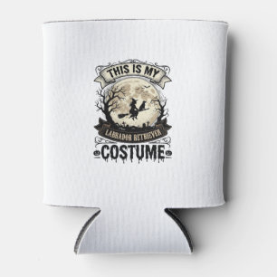 Labrador Retriever Hexe Halloween Kostüm Shirt_1 Dosenkühler