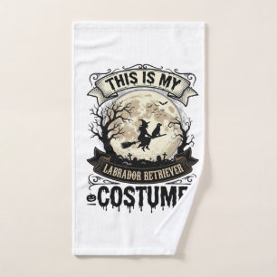 Labrador Retriever Hexe Halloween Kostüm Shirt_1 Handtuch
