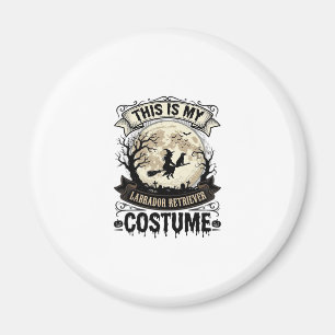 Labrador Retriever Hexe Halloween Kostüm Shirt_1 Magnet