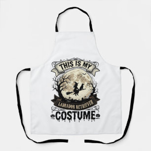 Labrador Retriever Hexe Halloween Kostüm Shirt_1 Schürze