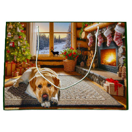 Labrador Retriever Holiday Card Große Geschenktüte