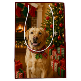Labrador Retriever Holiday Card Mittlere Geschenktüte