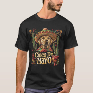 Labrador Retriever Hund - Lustiger Cinco De Mayo M T-Shirt