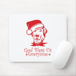 Labrador Retriever Hund mit dem Weihnachtsmann Mousepad