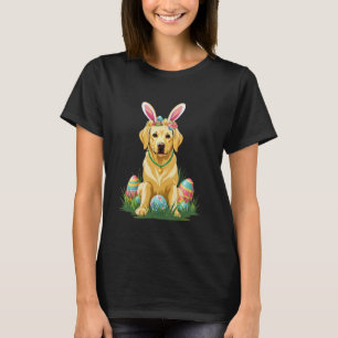 Labrador Retriever Hund mit Hasenohren Ostereier T-Shirt